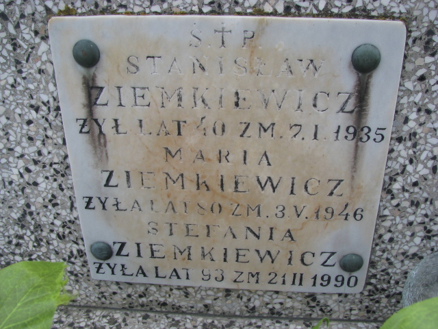 Stanisław Ziemkiewicz Białystok św. Rocha - Grobonet - Wyszukiwarka osób pochowanych