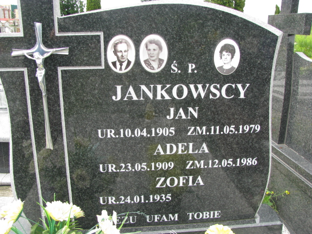 Adela Jankowska 1909 Białystok św. Rocha - Grobonet - Wyszukiwarka osób pochowanych