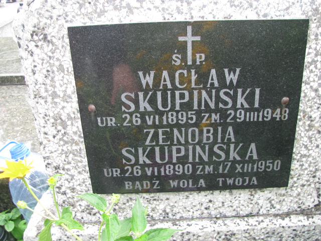 Zenobia Skupińska 1898 Białystok św. Rocha - Grobonet - Wyszukiwarka osób pochowanych