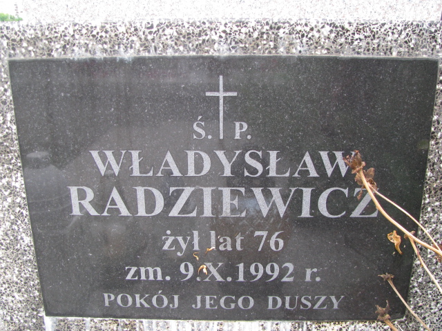 Władysław Radziewicz Białystok św. Rocha - Grobonet - Wyszukiwarka osób pochowanych