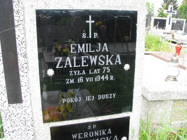 Weronika Zalewska Białystok św. Rocha - Grobonet - Wyszukiwarka osób pochowanych