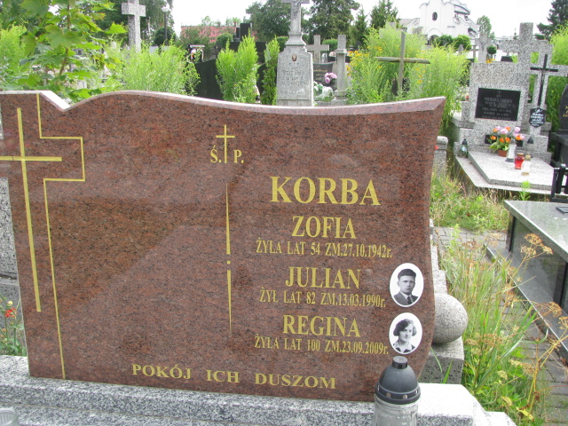 Regina Korba 1909 Białystok św. Rocha - Grobonet - Wyszukiwarka osób pochowanych