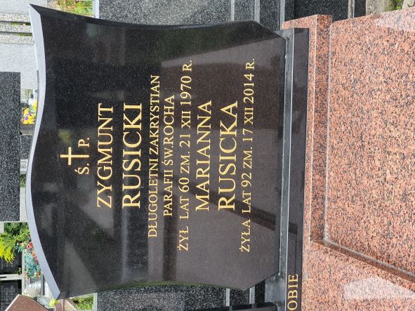 Marianna Rusicka 1922 Białystok św. Rocha - Grobonet - Wyszukiwarka osób pochowanych