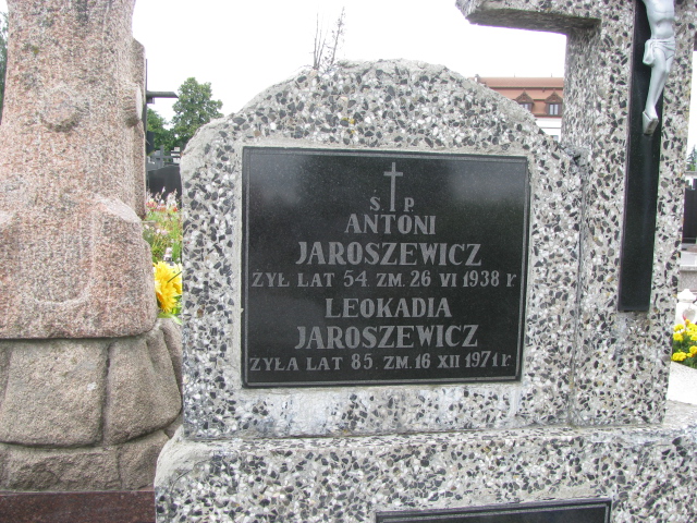 Antoni Jaroszewicz Białystok św. Rocha - Grobonet - Wyszukiwarka osób pochowanych