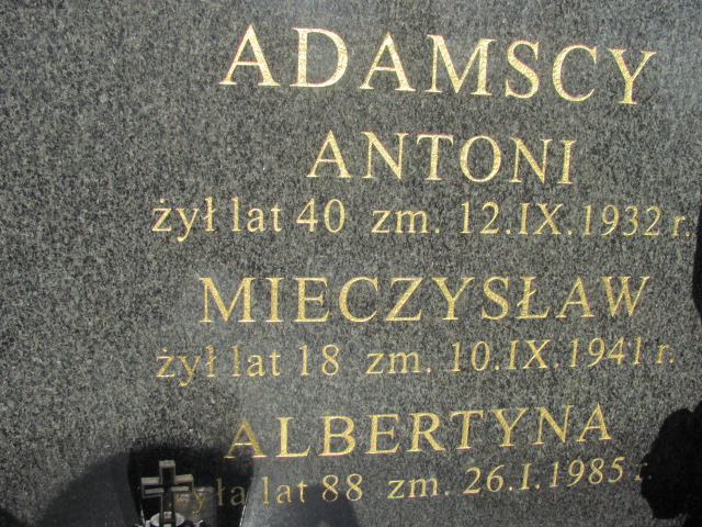 Antoni Adamski Białystok św. Rocha - Grobonet - Wyszukiwarka osób pochowanych