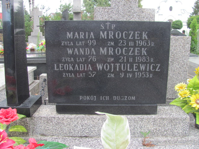 Maria Mroczek Białystok św. Rocha - Grobonet - Wyszukiwarka osób pochowanych