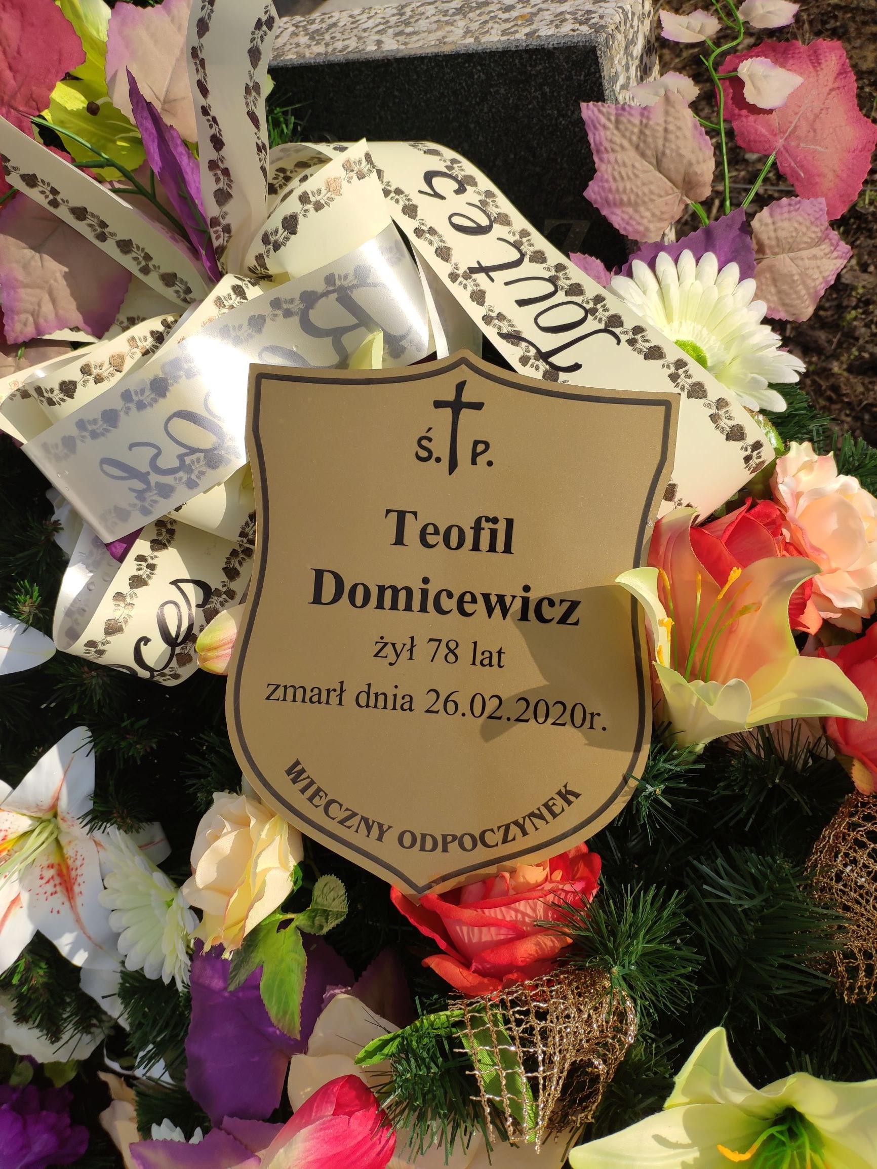 Grób Justyn Domicewicz