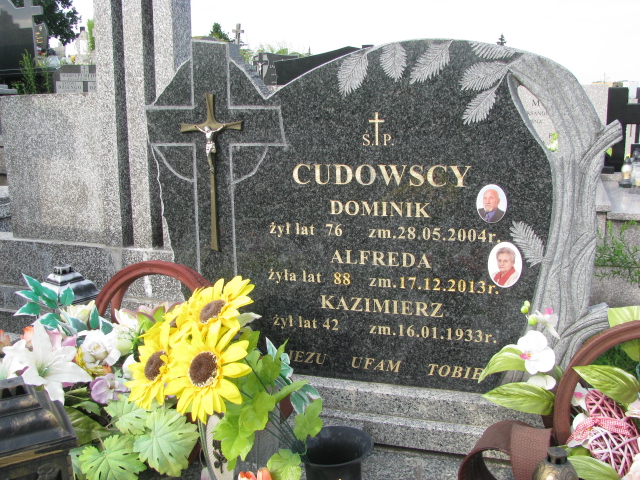 Alfreda Cudowska 1925 Białystok św. Rocha - Grobonet - Wyszukiwarka osób pochowanych