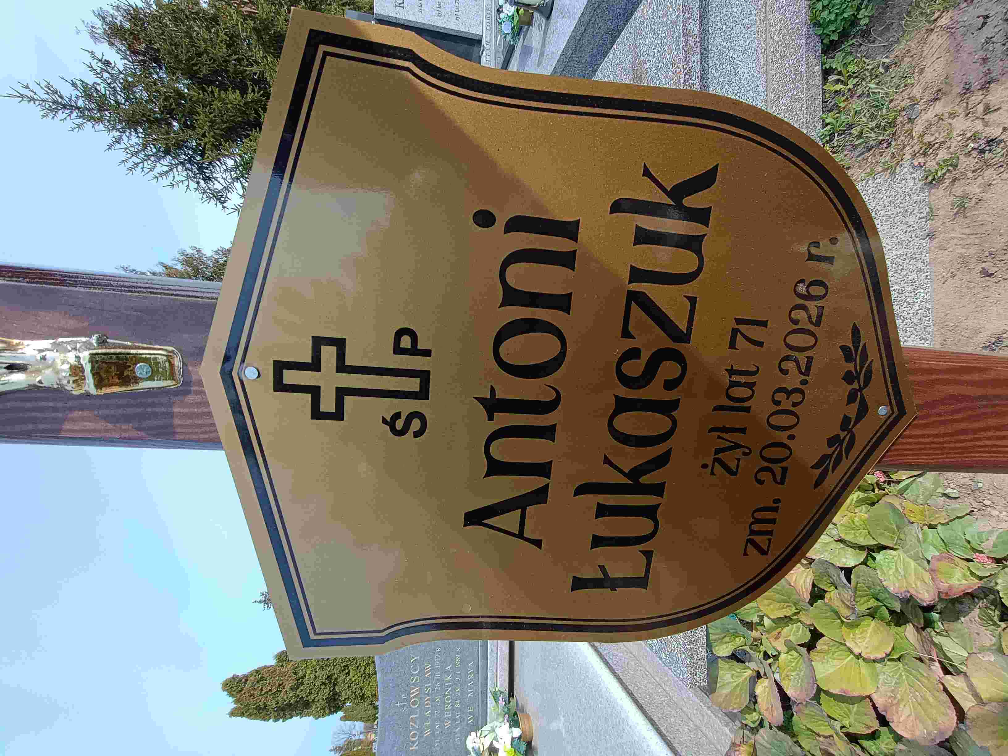 Antoni Łukaszuk 1954 Białystok św. Rocha - Grobonet - Wyszukiwarka osób pochowanych