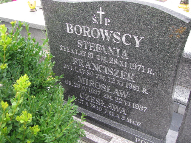 Bogusław Borowski 1944 Białystok św. Rocha - Grobonet - Wyszukiwarka osób pochowanych