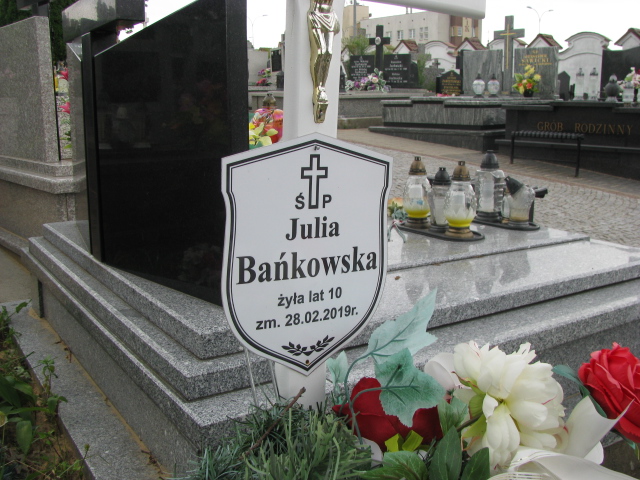Julia Bańkowska 2008 Białystok św. Rocha - Grobonet - Wyszukiwarka osób pochowanych