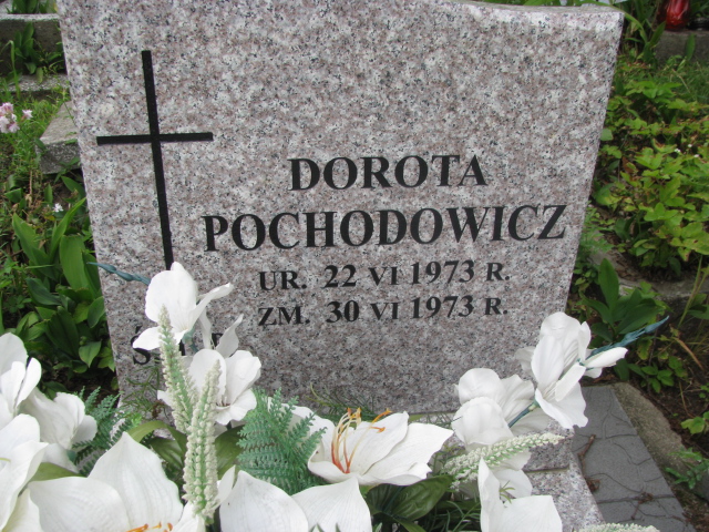 Dorota Pochodowicz 1973 Białystok św. Rocha - Grobonet - Wyszukiwarka osób pochowanych