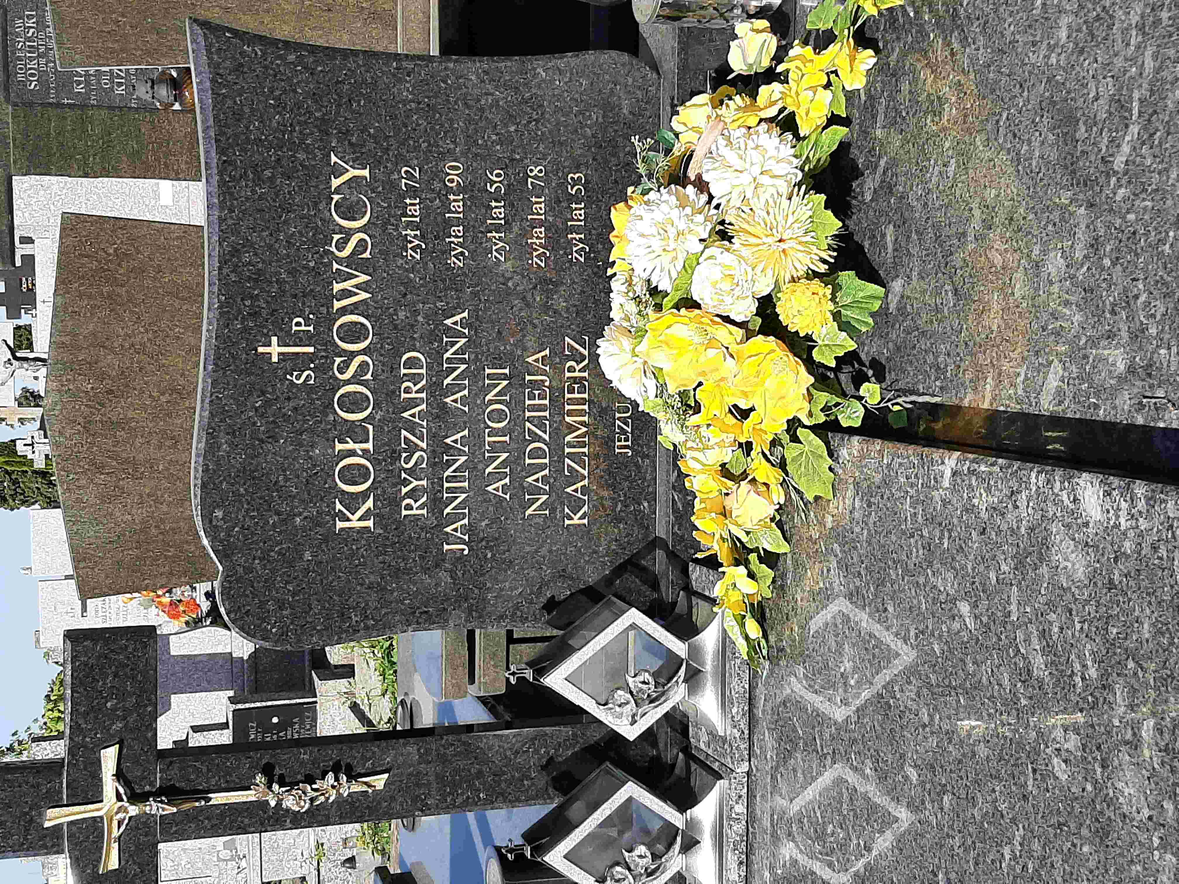 Janina Anna Kołosowska 1933 Białystok św. Rocha - Grobonet - Wyszukiwarka osób pochowanych