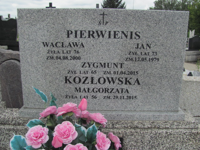 Zygmunt Pierwienis 1950 Białystok św. Rocha - Grobonet - Wyszukiwarka osób pochowanych