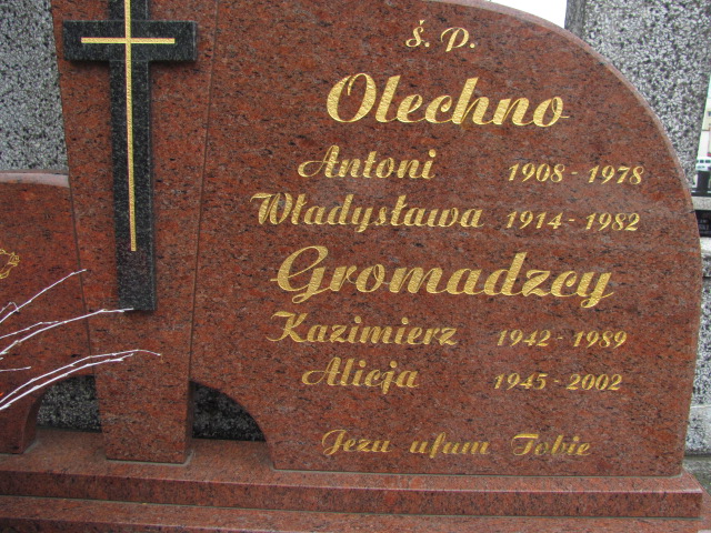 Alicja Gromadzka 1944 Białystok św. Rocha - Grobonet - Wyszukiwarka osób pochowanych