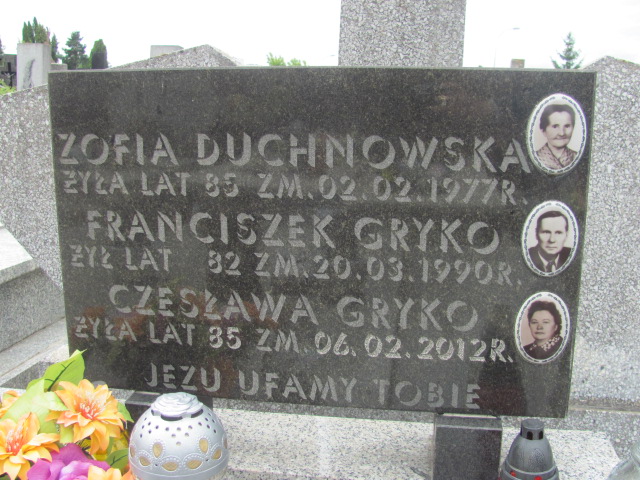 Czesława Gryko 1927 Białystok św. Rocha - Grobonet - Wyszukiwarka osób pochowanych