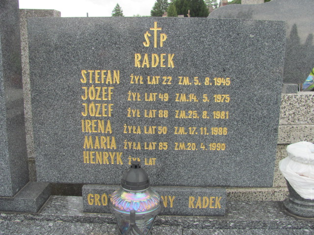 Henryk Radek 1932 Białystok św. Rocha - Grobonet - Wyszukiwarka osób pochowanych