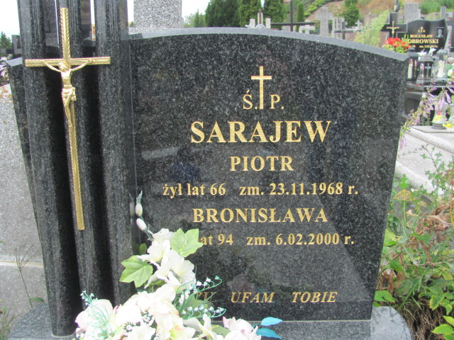 Bronisława Sarajew Białystok św. Rocha - Grobonet - Wyszukiwarka osób pochowanych