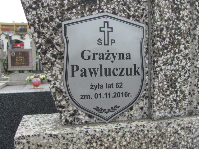 Grażyna Pawluczuk 1954 Białystok św. Rocha - Grobonet - Wyszukiwarka osób pochowanych