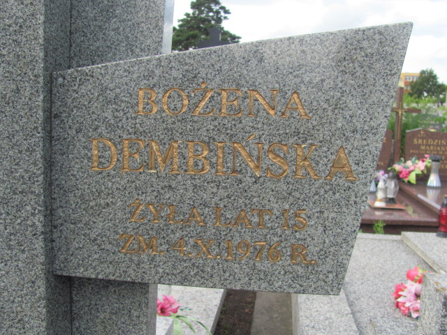 Krystyna Irena Dembińska 1941 Białystok św. Rocha - Grobonet - Wyszukiwarka osób pochowanych