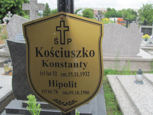 Konstanty Kościuszko Białystok św. Rocha - Grobonet - Wyszukiwarka osób pochowanych