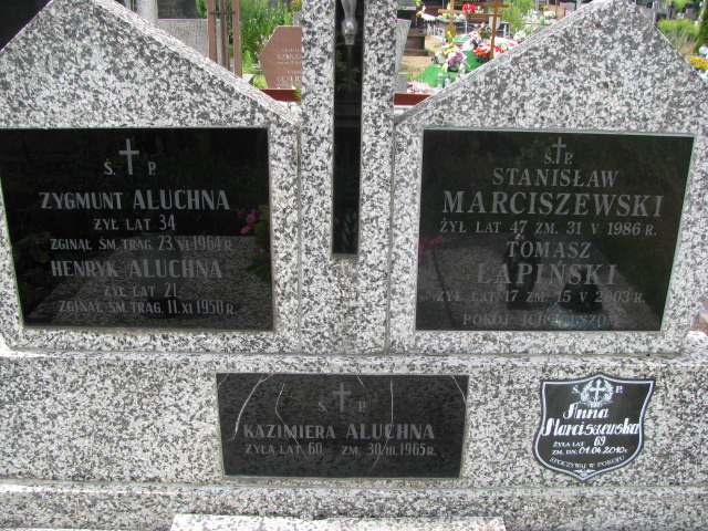 Anna Marciszewska 1941 Białystok św. Rocha - Grobonet - Wyszukiwarka osób pochowanych