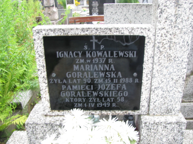 Józef Goralewski Białystok św. Rocha - Grobonet - Wyszukiwarka osób pochowanych