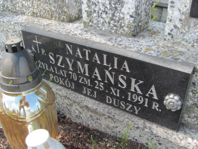 Natalia Szymańska  Białystok św. Rocha - Grobonet - Wyszukiwarka osób pochowanych