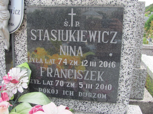 Franciszek Stasiukiewicz 1940 Białystok św. Rocha - Grobonet - Wyszukiwarka osób pochowanych