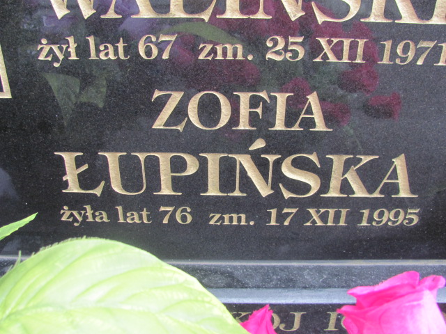 Zofia Łupińska  Białystok św. Rocha - Grobonet - Wyszukiwarka osób pochowanych