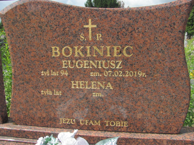 Eugeniusz Bokiniec  1925 Białystok św. Rocha - Grobonet - Wyszukiwarka osób pochowanych