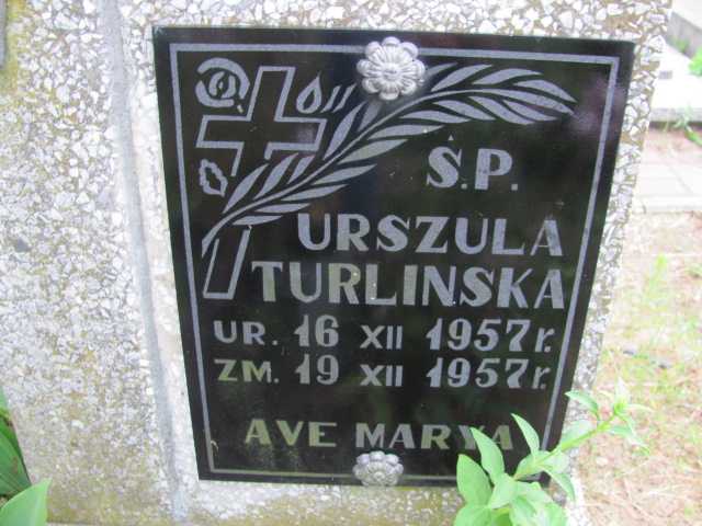 Urszula Turlińska  1957 Białystok św. Rocha - Grobonet - Wyszukiwarka osób pochowanych
