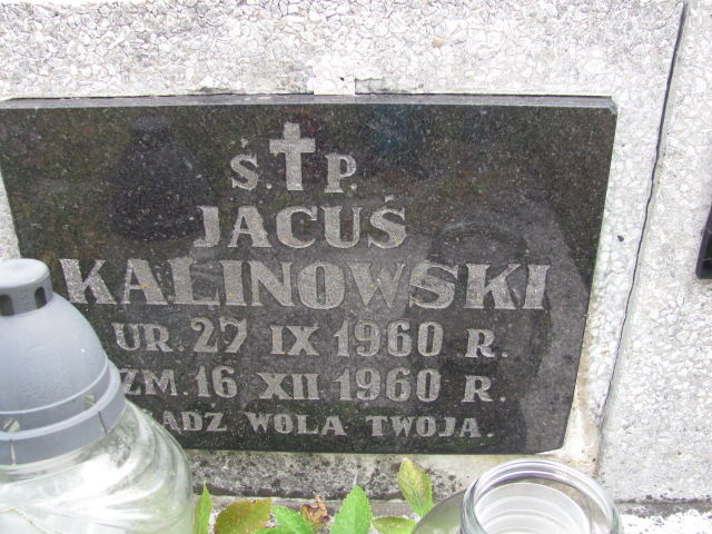 Jacek Kalinowski 1960 Białystok św. Rocha - Grobonet - Wyszukiwarka osób pochowanych