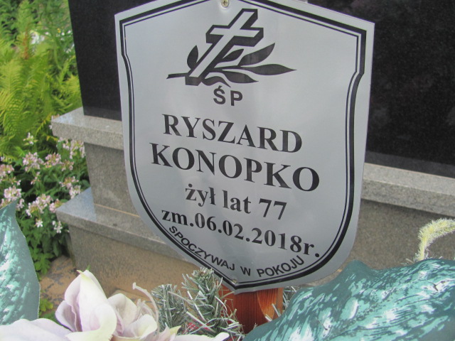 Ryszard Konopko 1941 Białystok św. Rocha - Grobonet - Wyszukiwarka osób pochowanych