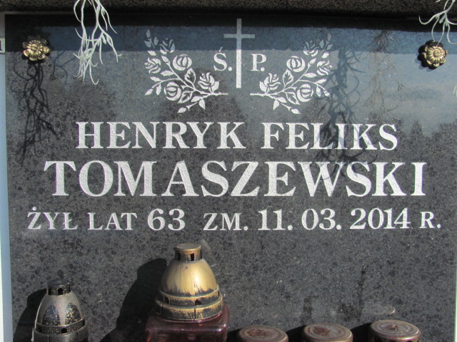 Henryk Feliks Tomaszewski 1951 Białystok św. Rocha - Grobonet - Wyszukiwarka osób pochowanych