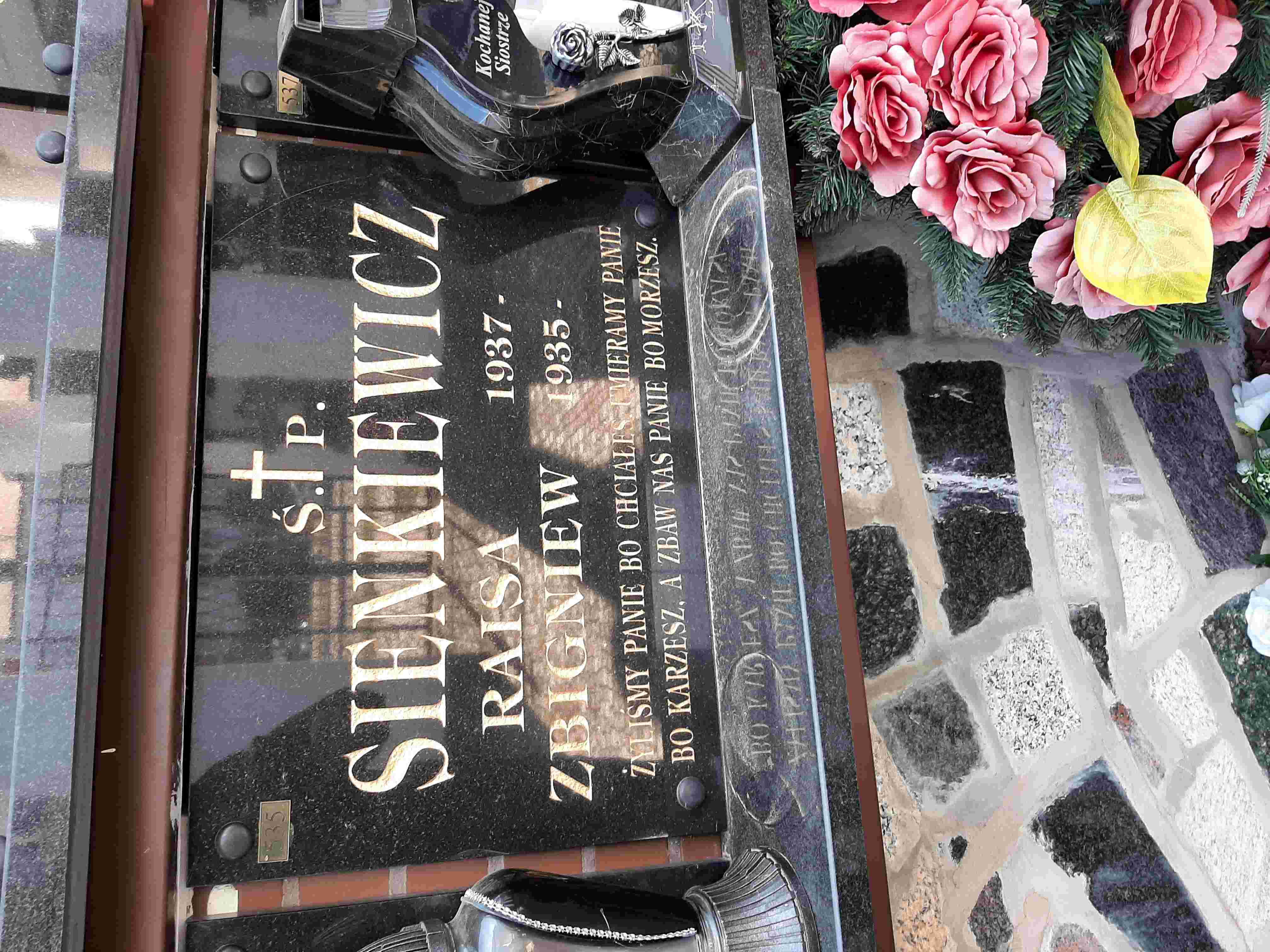 Raisa Sienkiewicz 1937 Białystok św. Rocha - Grobonet - Wyszukiwarka osób pochowanych