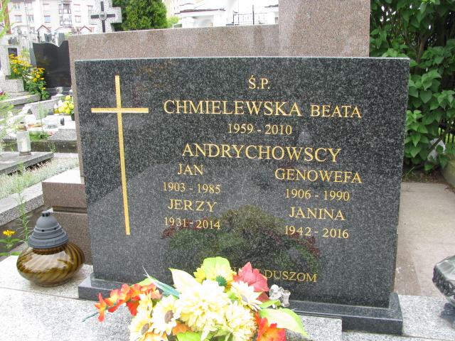 Janina Andrychowska 1942 Białystok św. Rocha - Grobonet - Wyszukiwarka osób pochowanych