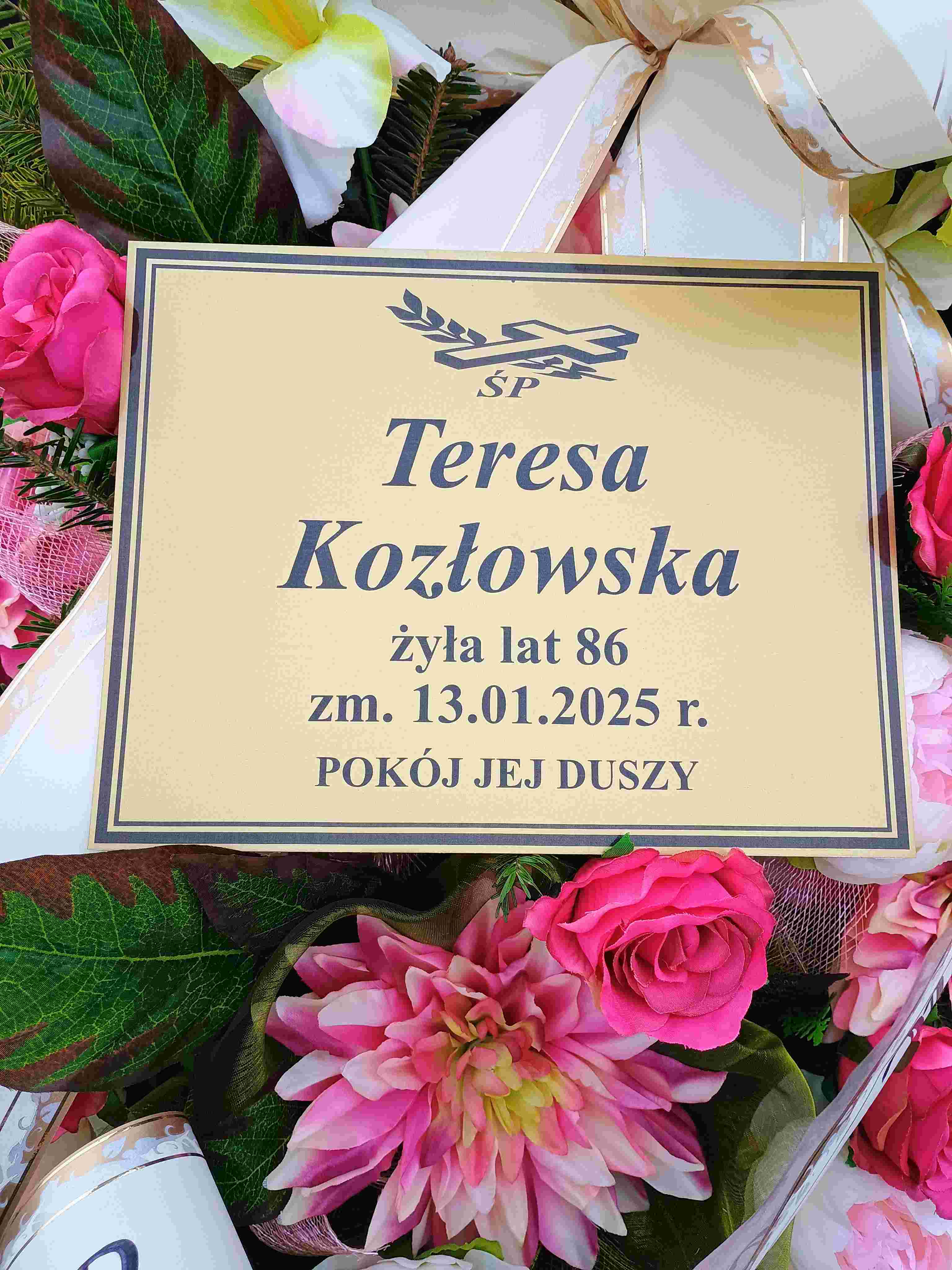 Grób Teresa Kozłowska