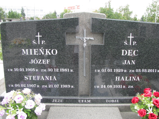 Stefania Mieńko 1907 Białystok św. Rocha - Grobonet - Wyszukiwarka osób pochowanych