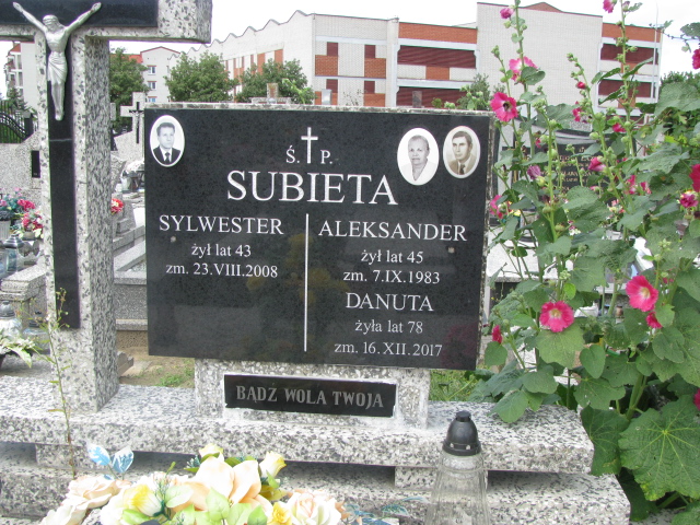 Danuta Subieta 1938 Białystok św. Rocha - Grobonet - Wyszukiwarka osób pochowanych