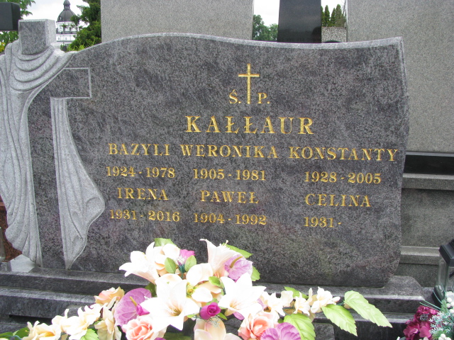 Celina Kałłaur 1932 Białystok św. Rocha - Grobonet - Wyszukiwarka osób pochowanych