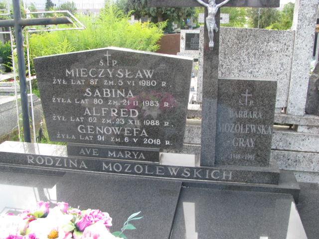 Alfred Mozolewski Białystok św. Rocha - Grobonet - Wyszukiwarka osób pochowanych